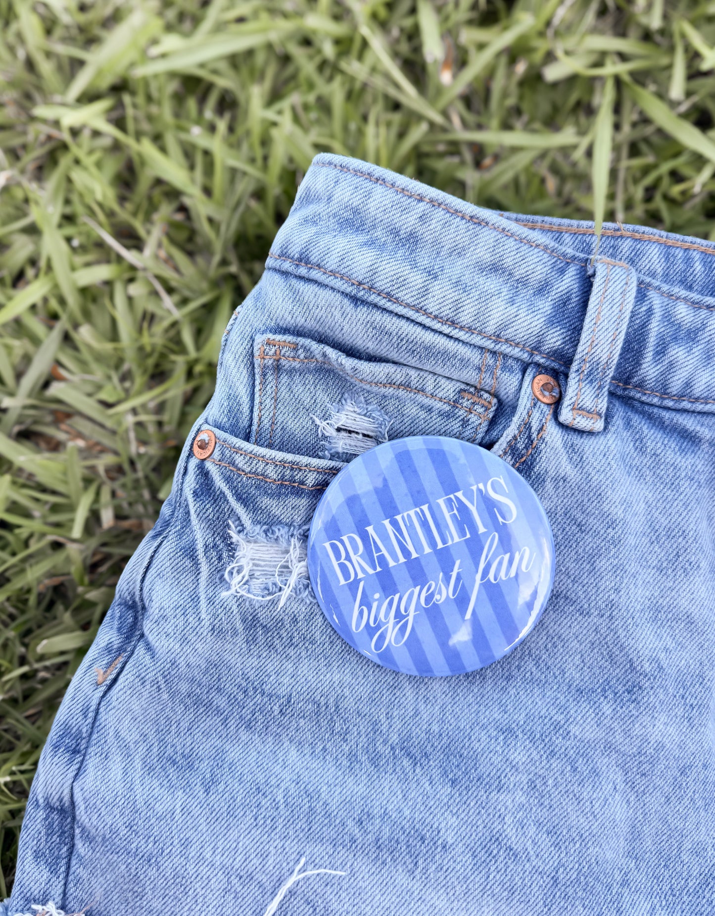 Personalized Biggest Fan Button