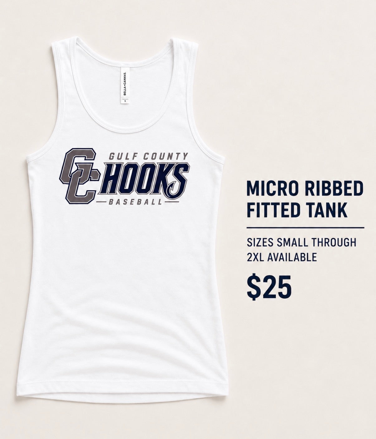 Micro Ribbed Fitted Tank