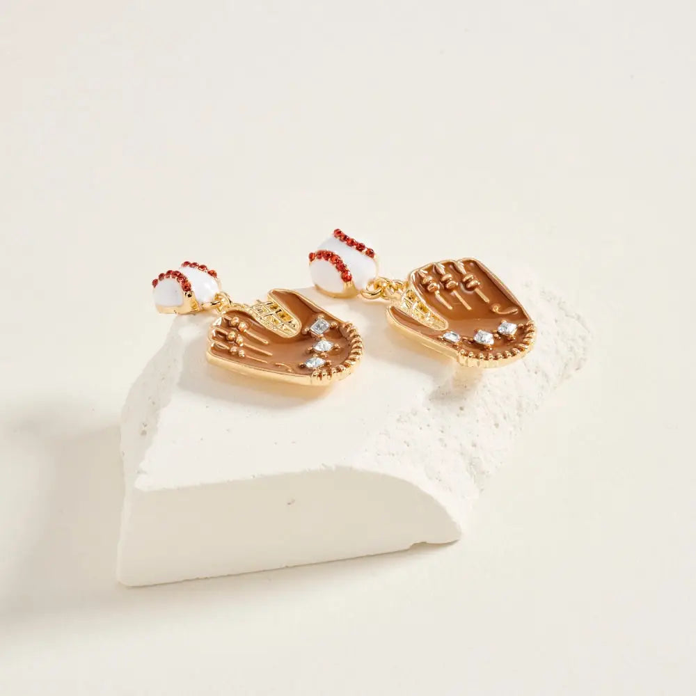 Ball and Glove Earrings