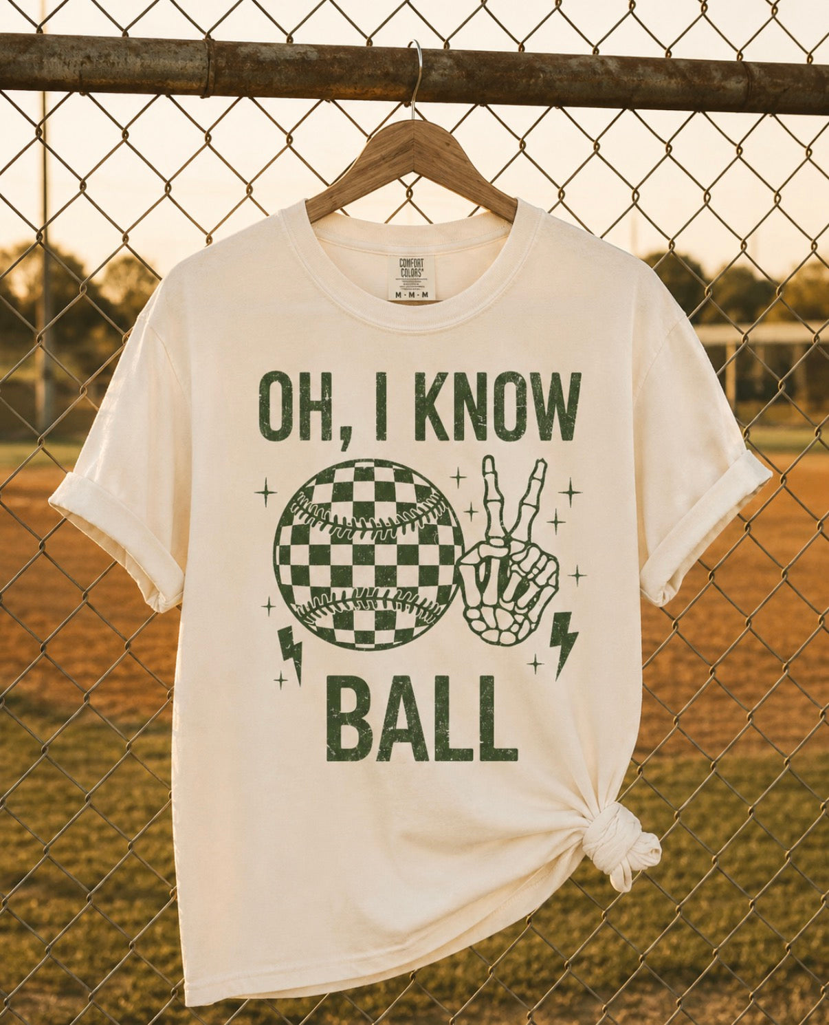 I Know Ball Tee- cream