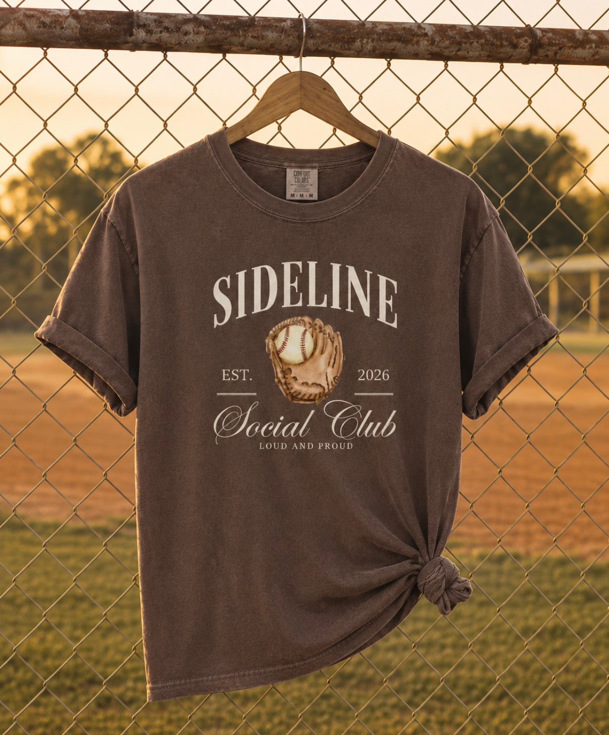 Sideline Social Tee- espresso