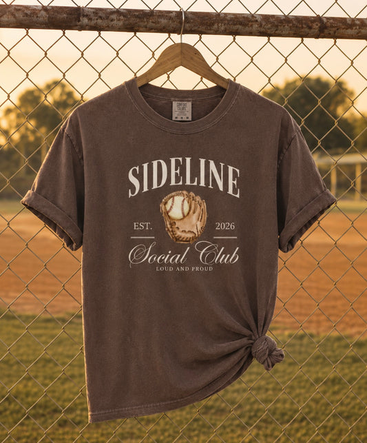 Sideline Social Tee- espresso