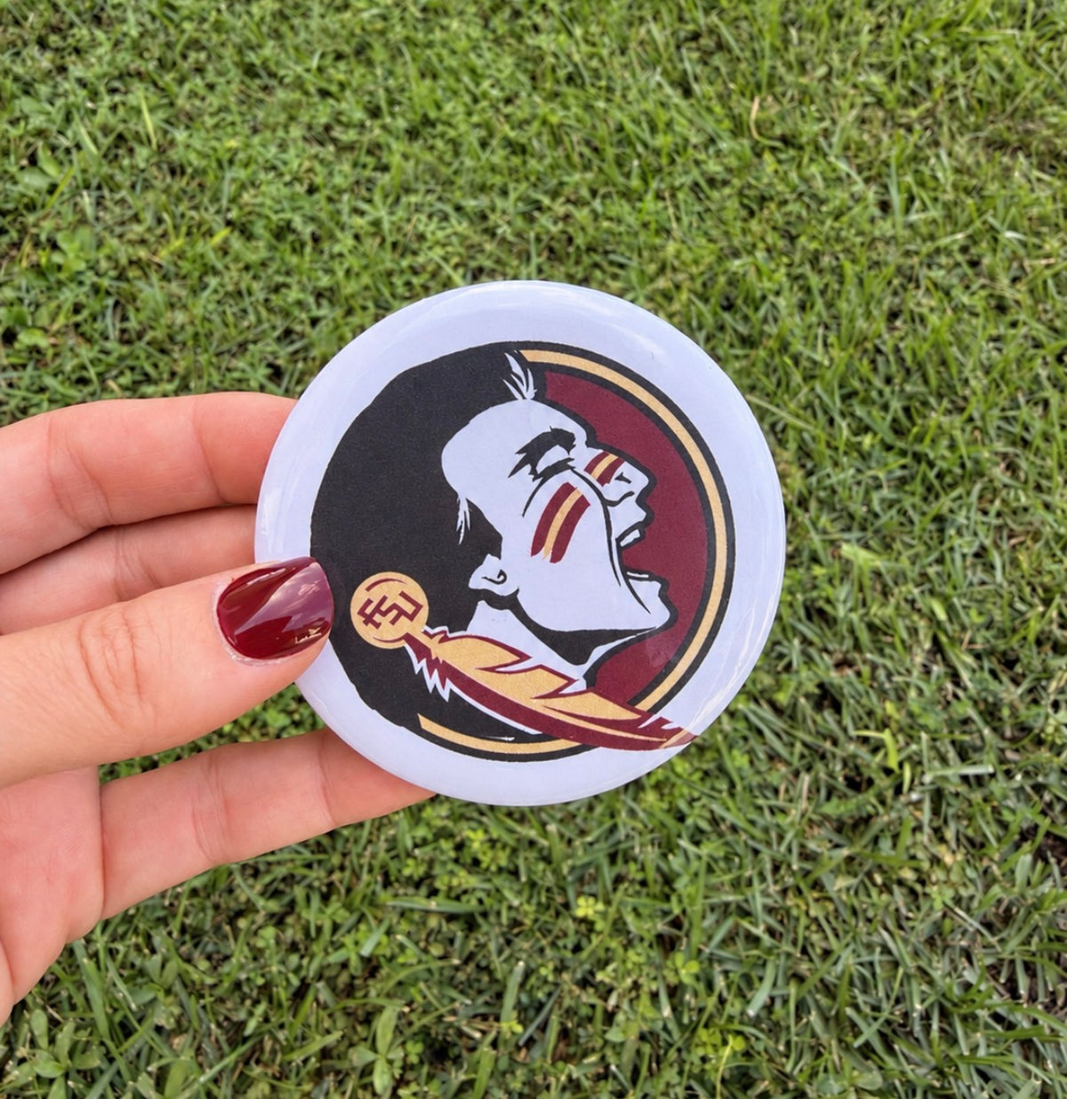 Seminole Mascot Button