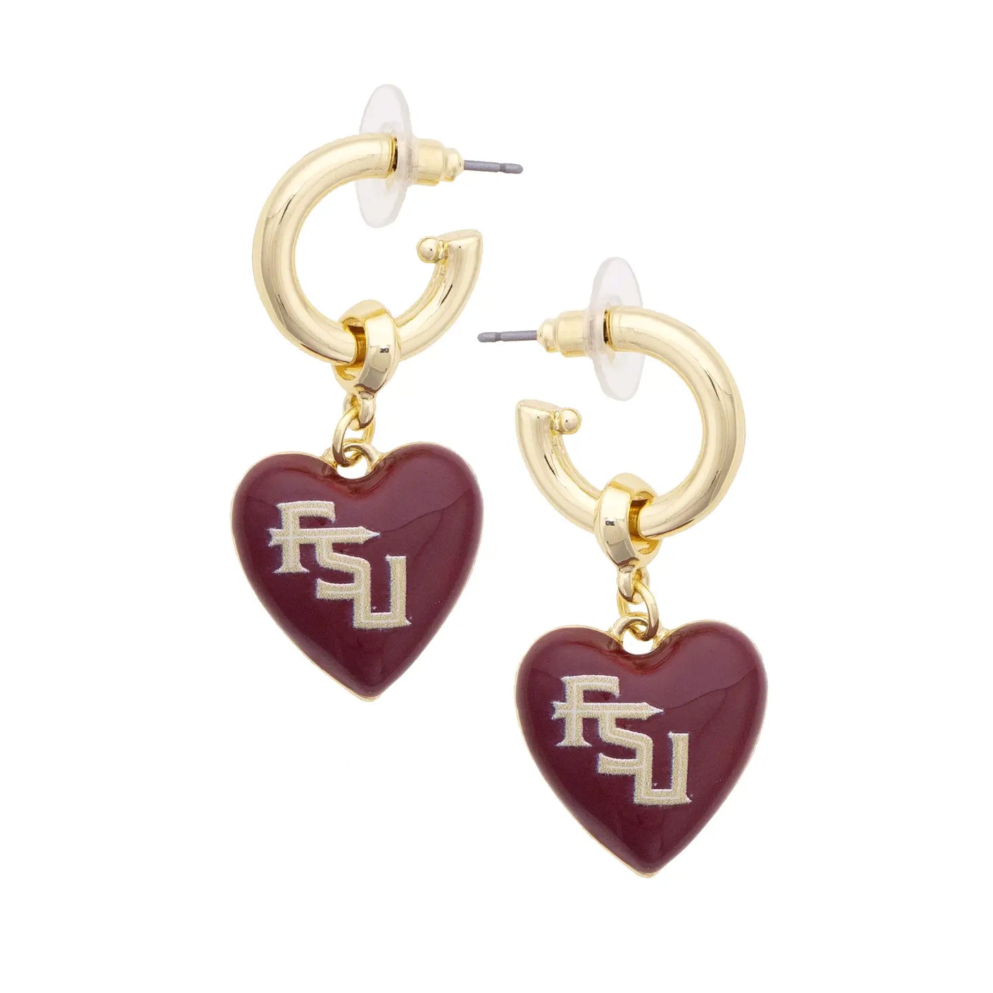 Seminole Heart Hoop Earring