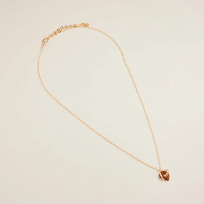 Football Heart Necklace