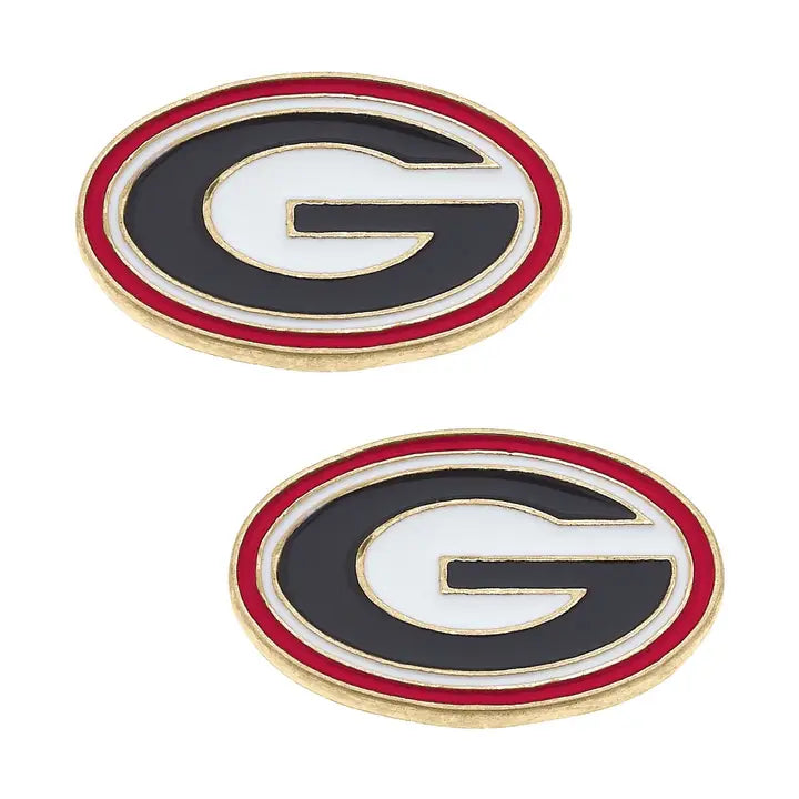 Georgia Bulldog Stud Earring