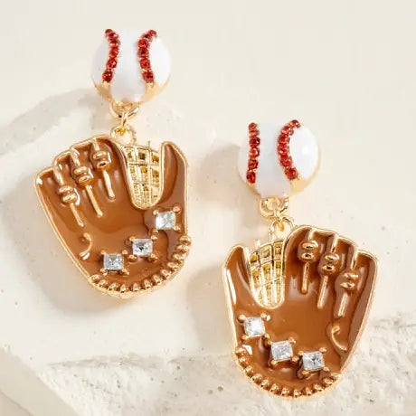 Ball and Glove Earrings