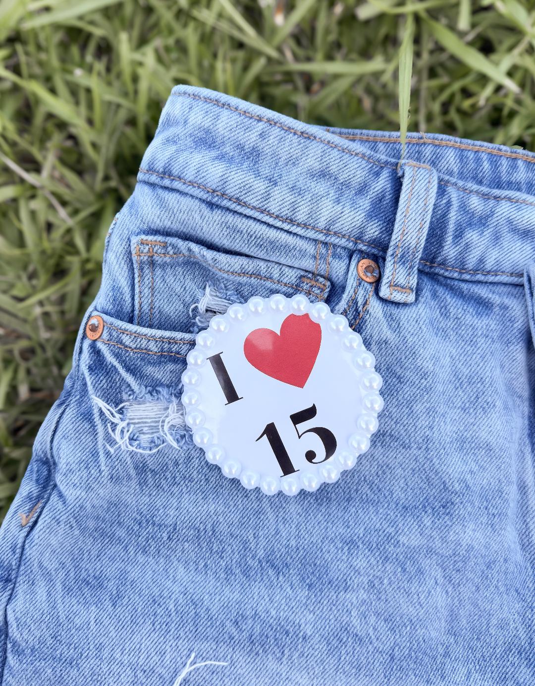 Personalized I Heart Spirit Button