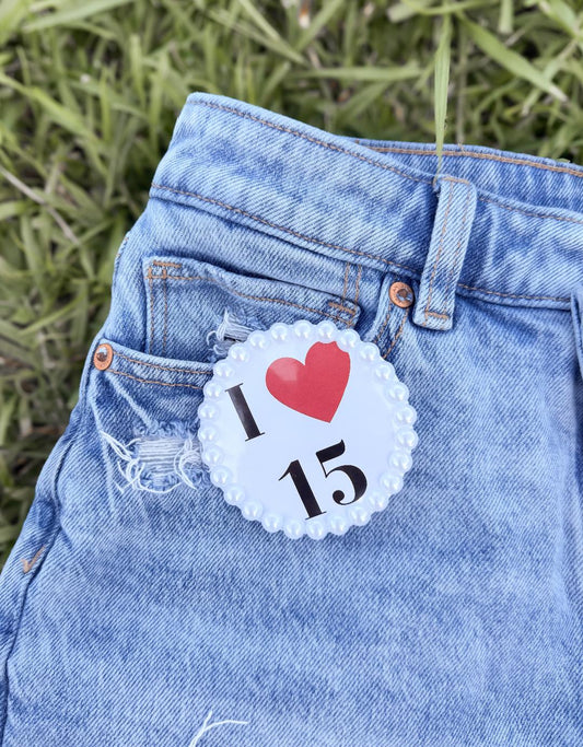 Personalized I Heart Spirit Button